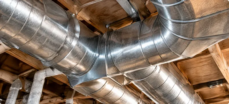 Metal ventilation ductwork